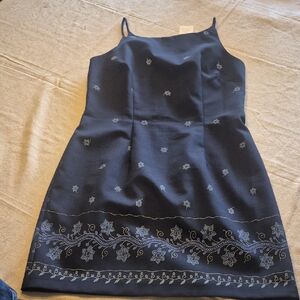 Elegant Black Floral Dress